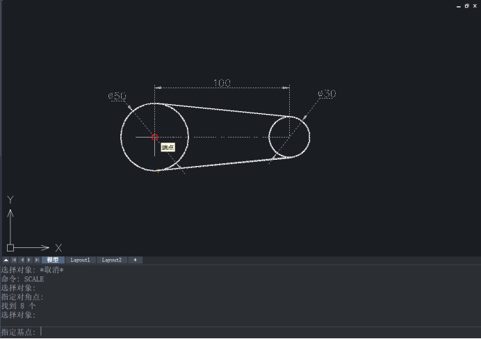 CAD如何使用SCALE命令復制對象 CAD如何使用SCALE命令復制對象