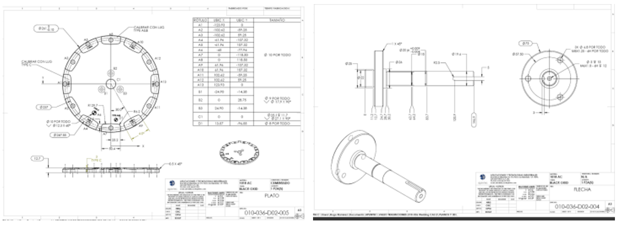 從設計部門收到的二維工程圖 從設計部門收到的二維工程圖